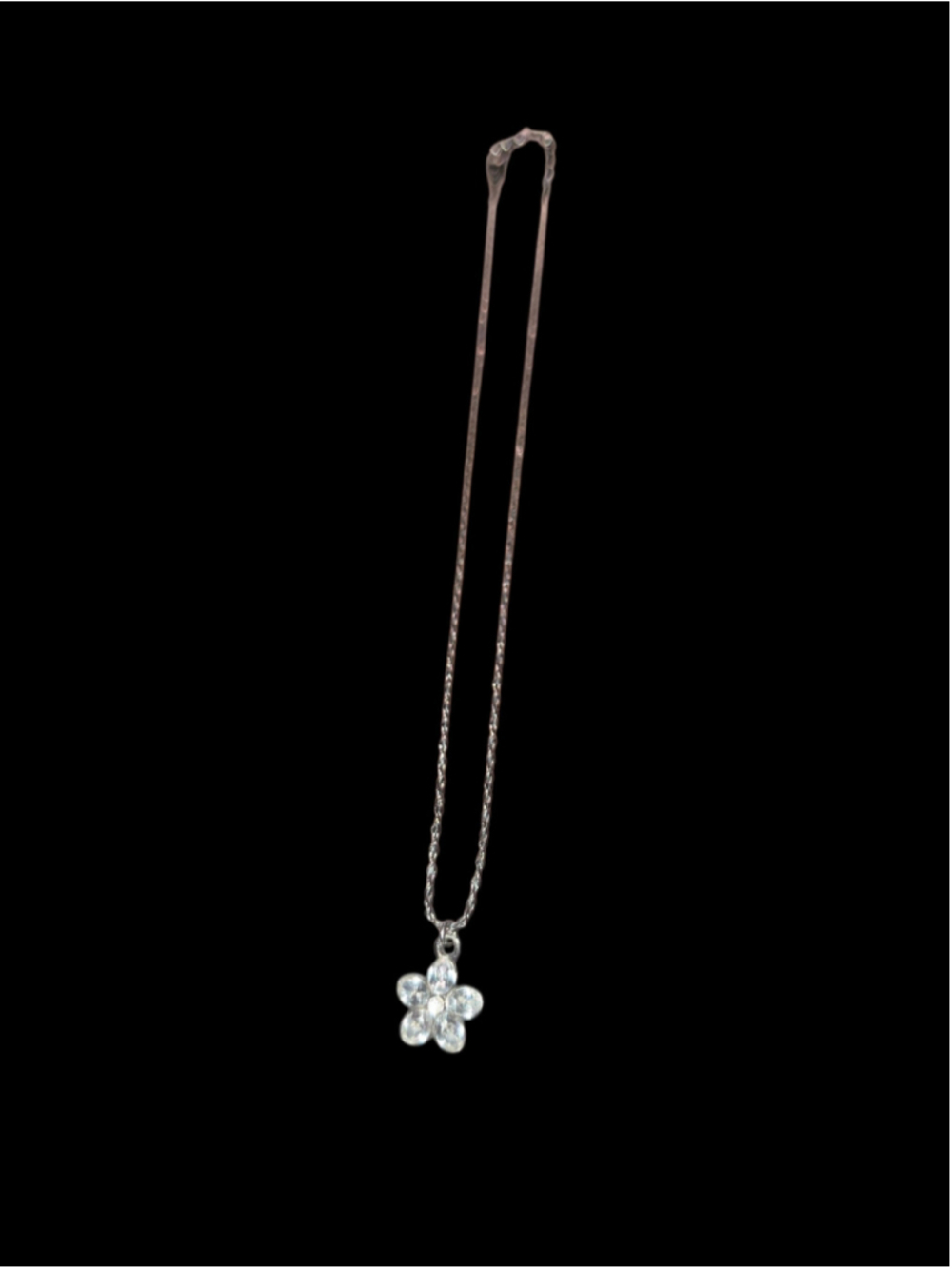 10/1/15. Silver Flower Necklace